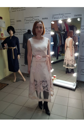 Вл-958-18 Костюм юбочный Пудра